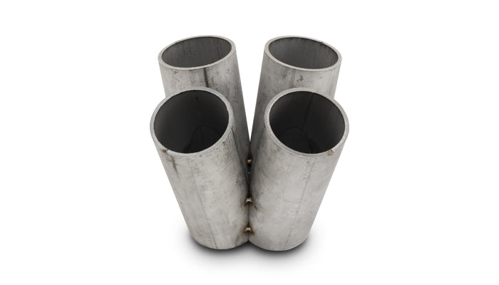 Vibrant 4 into 1 SS Turbo Mani Collector for All T4 in Flange 48mm Pipe OD 4.75in tall 78mmx64mm out - 2453