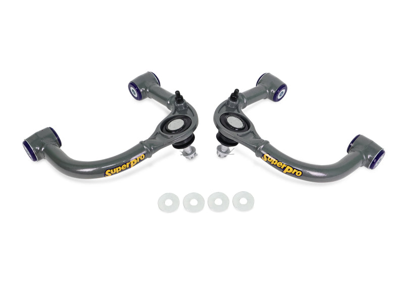 Superpro 03-09 Lexus GX470 / Toyota 4Runner Sport 4WD Front Upper Fixed Offset Control Arm Set - TRC6480E