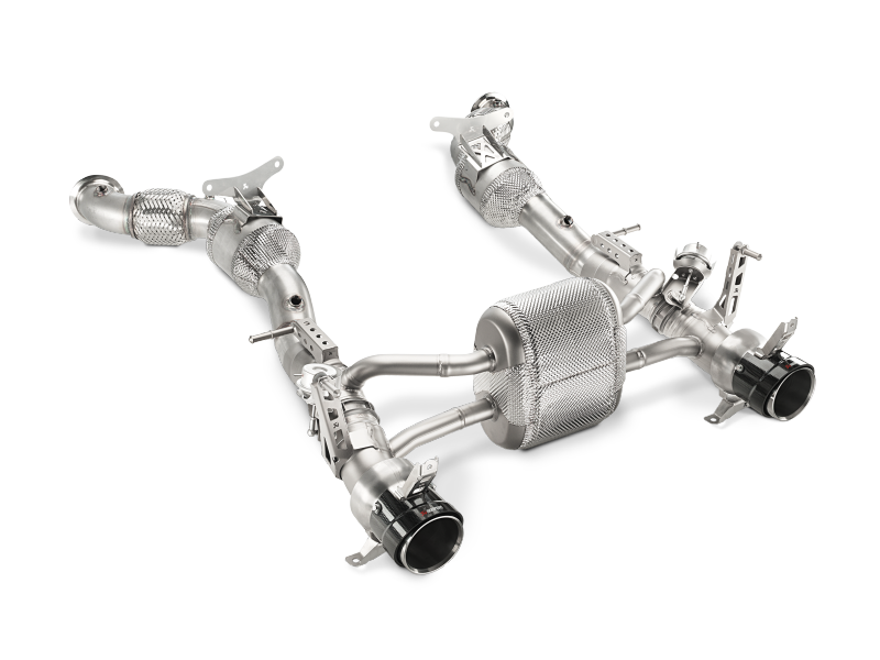 Akrapovic 16-17 Ferrari 488 GTB/488 Spyder Link Pipe Set w/ Cat (SS) - L-FE/SS/1