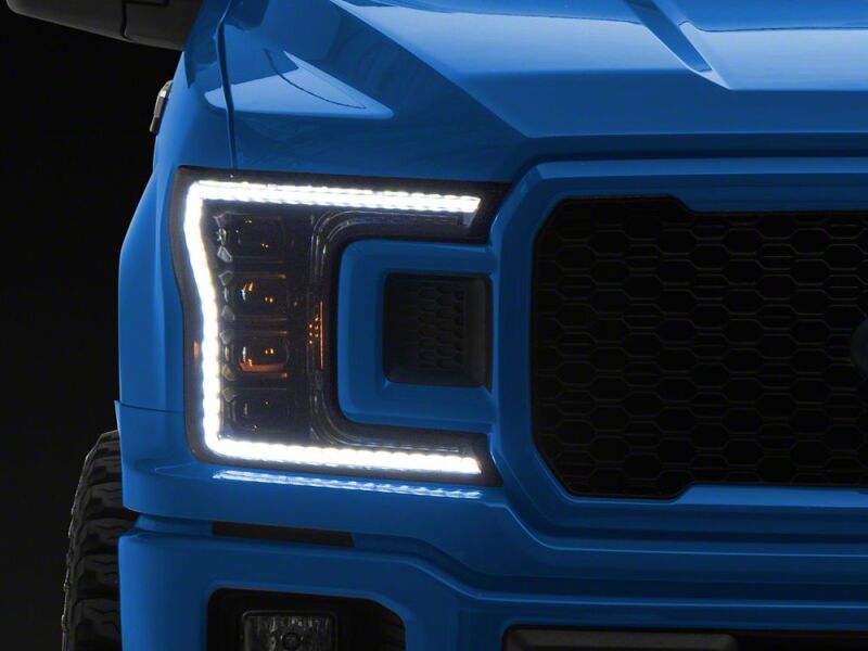 Raxiom 18-20 Ford F-150 CXR Series V2 LED Headlights- Black Housing- Clear Lens - T593905 - close-up view 3