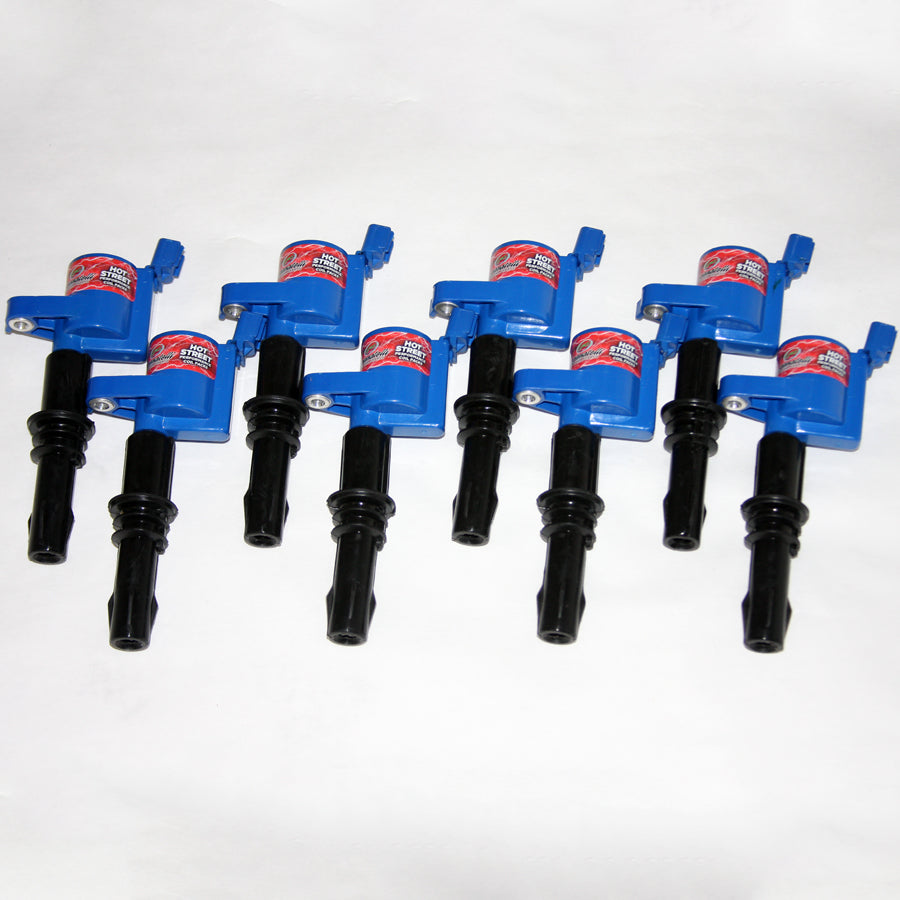 Granatelli 05-08 Ford 4.6L/5.4L 3V Hot Street Coil Packs - Black (Set of 8) - 25-3001
