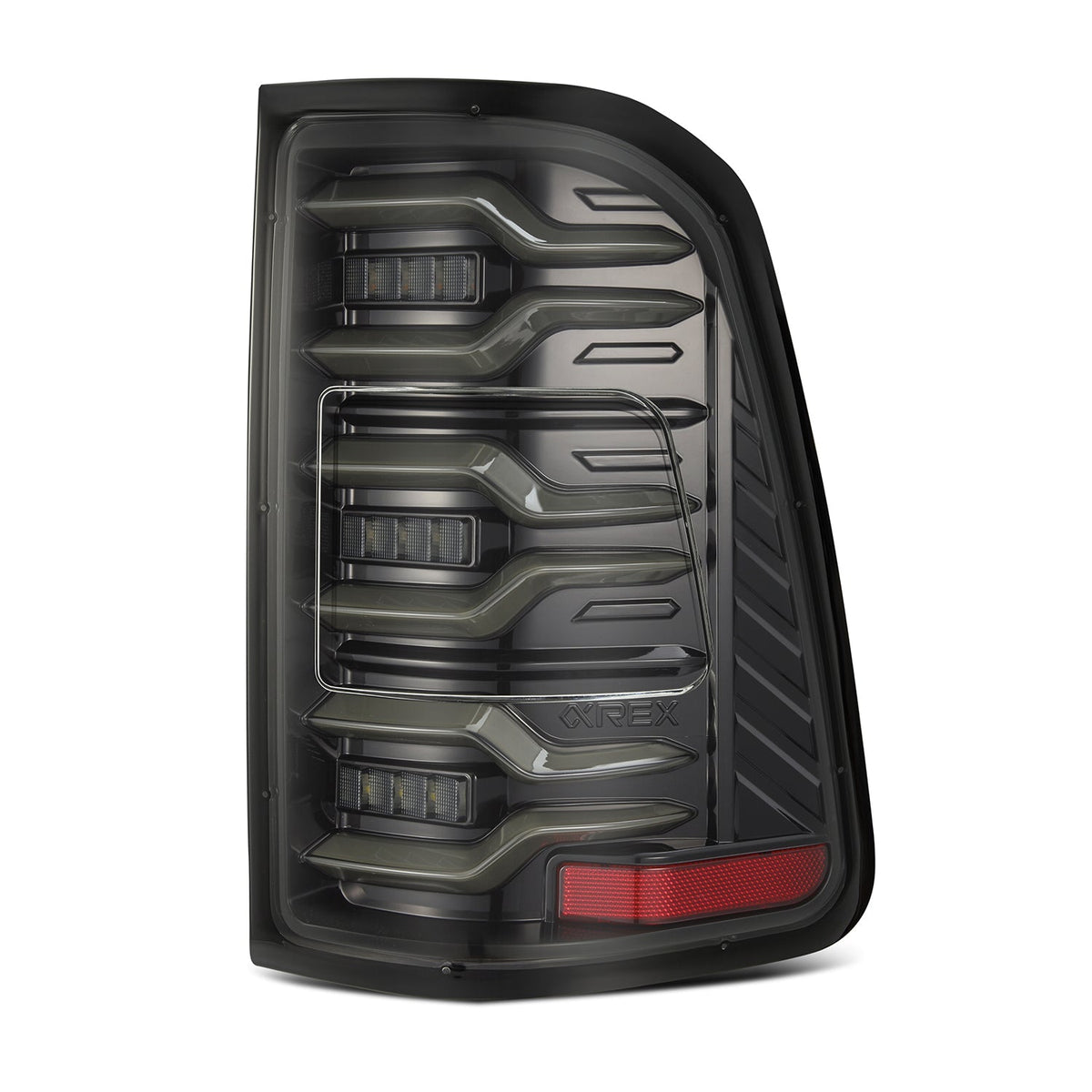 Alpharex 2025 Dodge Ram 1500 Luxx-Series LED Tail Lights - Alpha Black - 640032 for 2025 Dodge Ram 1500 - front view