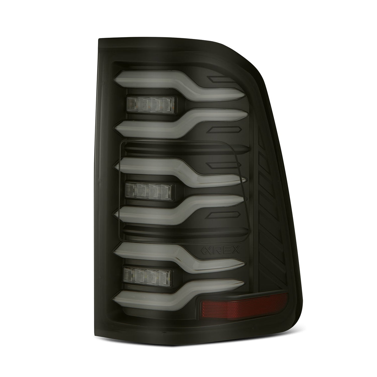 Alpharex 2025 Dodge Ram 1500 Luxx-Series LED Tail Lights - Black - 640042 for 2025 Dodge Ram 1500 - rear view