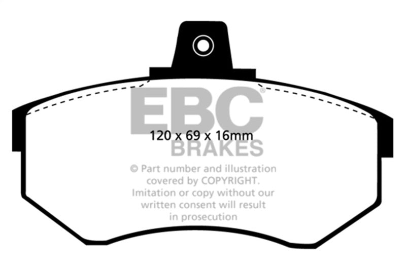 EBC 84-87 Audi 4000 1.8 Greenstuff Front Brake Pads - DP2369/2