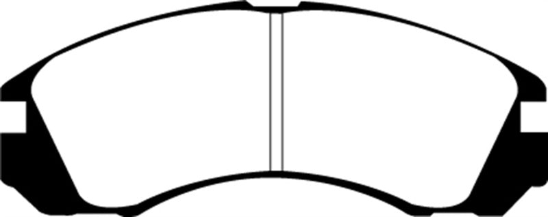 EBC 95-99 Chrysler Sebring Coupe 2.0 Ultimax2 Rear Brake Pads - UD383 for 1993-2012 Mitsubishi Eclipse - front view