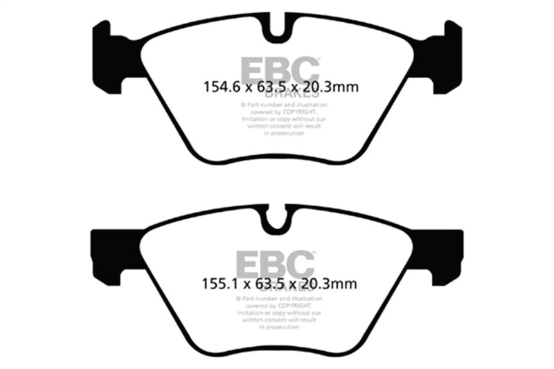 EBC 09+ BMW Z4 3.0 (E89) Yellowstuff Front Brake Pads - DP41493R