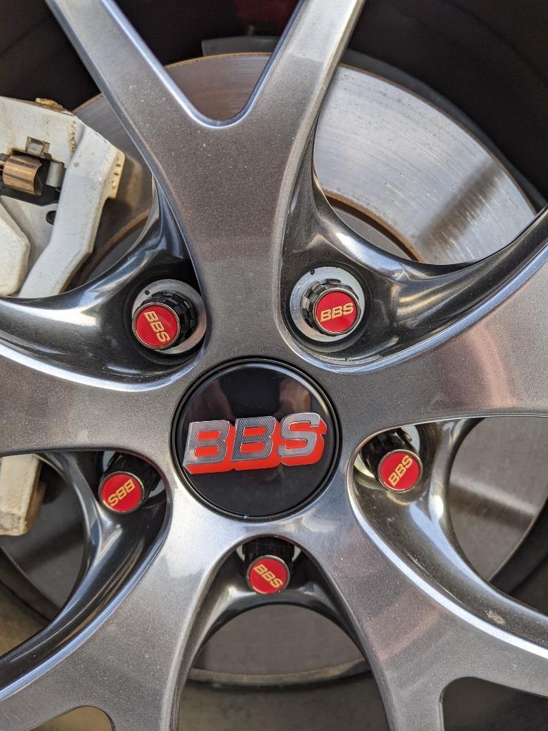 BBS McGard Lug Nut Set 12x1.25 Red/Black - PLGM125BKR