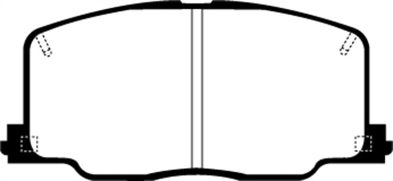 EBC 90-91 Lexus ES250 2.5 Yellowstuff Front Brake Pads - DP4725R