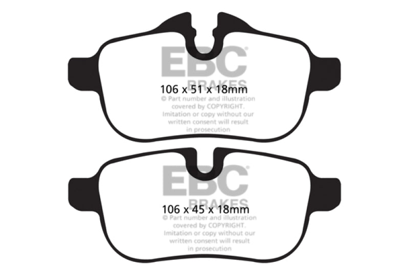 EBC 09+ BMW Z4 3.0 (E89) Redstuff Rear Brake Pads - DP32046C