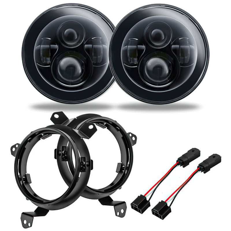 Oracle Jeep Wrangler JL/Gladiator JT 7in. High Powered LED Headlights (Pair) - No Halo SEE WARRANTY - 5769J-504