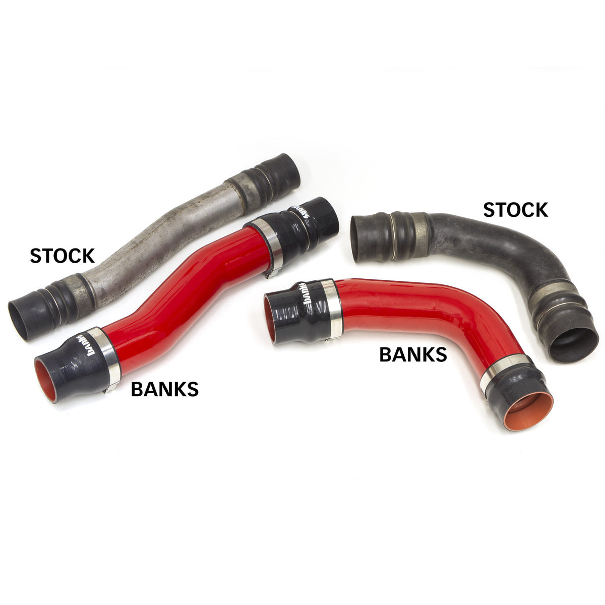 Banks 10-12 Ram 6.7L Diesel OEM Replacement Cold Boost Tubes - Red - 25998