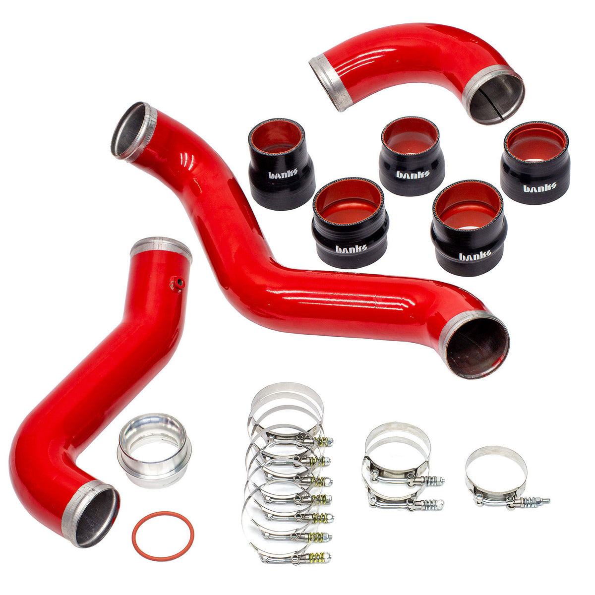 Banks Power 17-19 Chevy/GMC 2500HD/3500HD Diesel 6.6L Boost Tube Upgrade Kit - Red - 25999