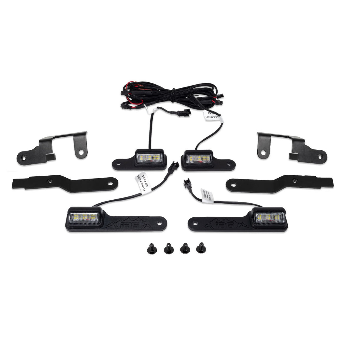 IAG 4PC Interior LED Dome Light Kit V2 with Harness For 2021+ Ford Bronco - IAG-ACC-F1060