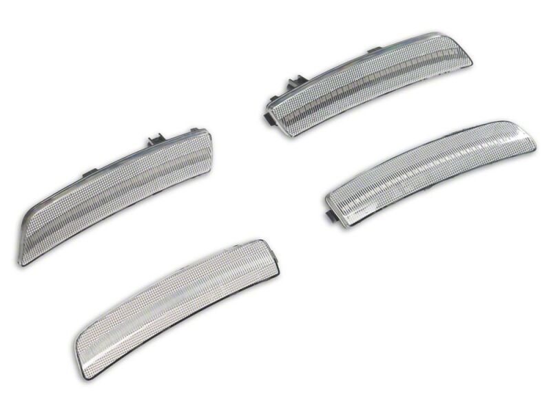 Raxiom 21-26 Ford Mustang Mach-E LED Side Marker Lights- Clear - ME7117 - front view