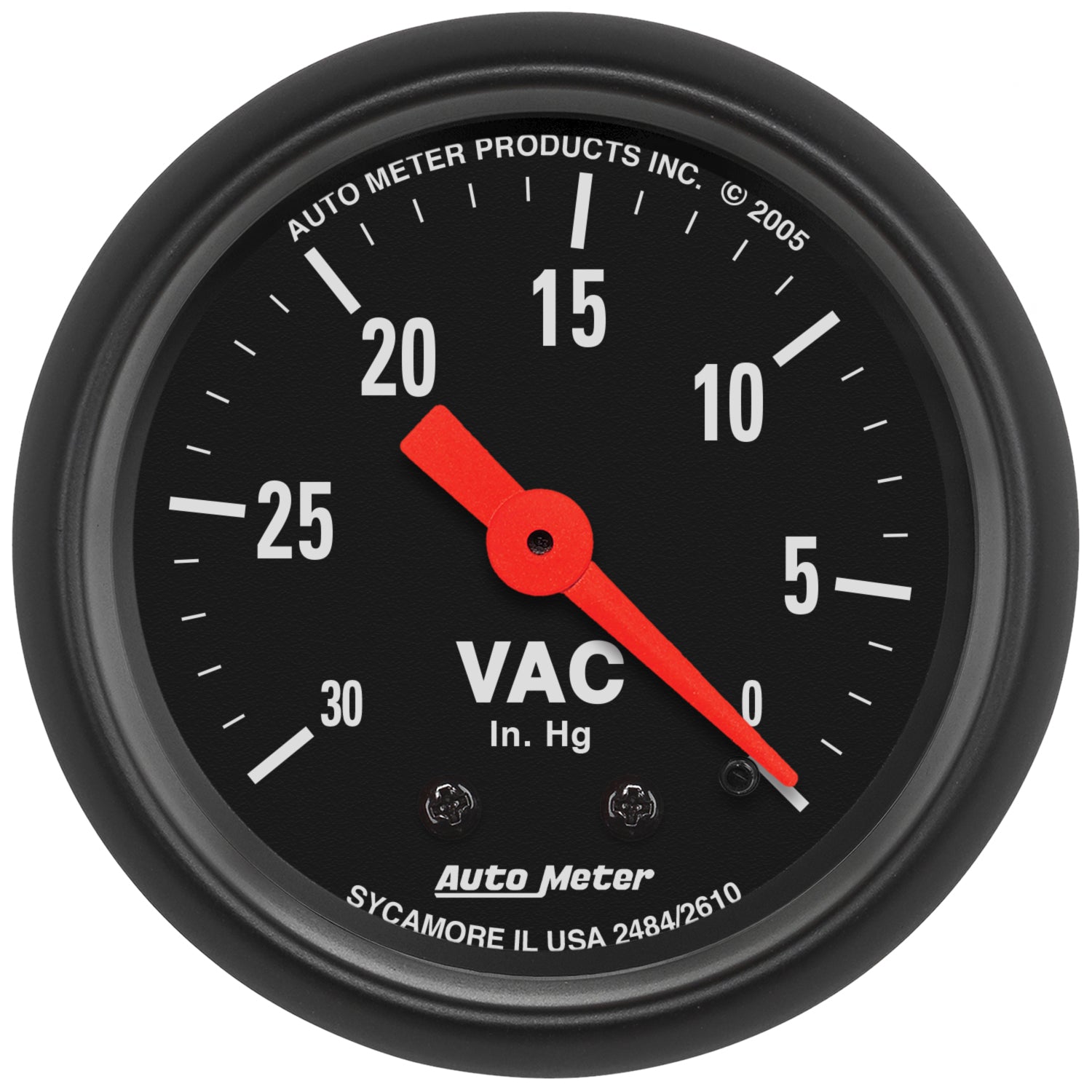AutoMeter Gauge Vacuum 2-1/16in. 30Inhg Mechanical Z-Series - 2610