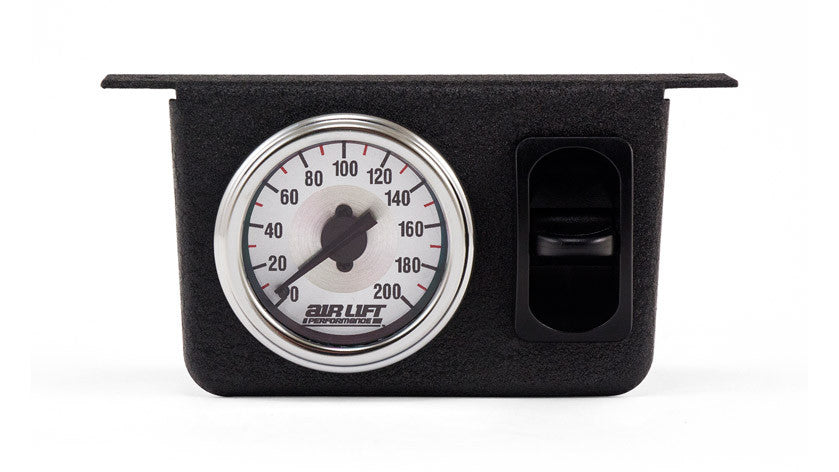 Air Lift - Single Needle Gauge Panel with one paddle switch - 200 PSI - 26161