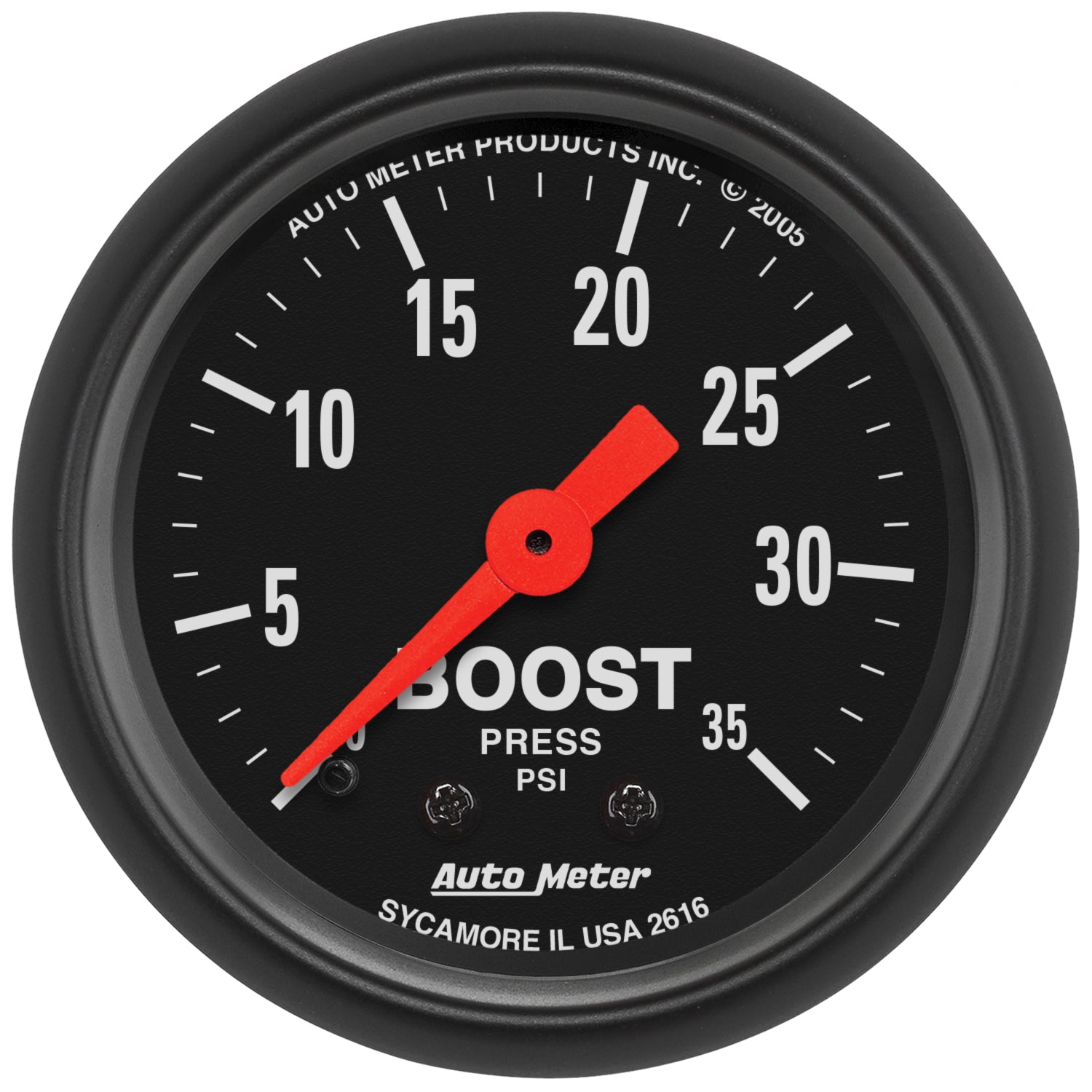 Autometer Z Series 52mm 0-35 PSI Mechanical Boost Gauge - 2616