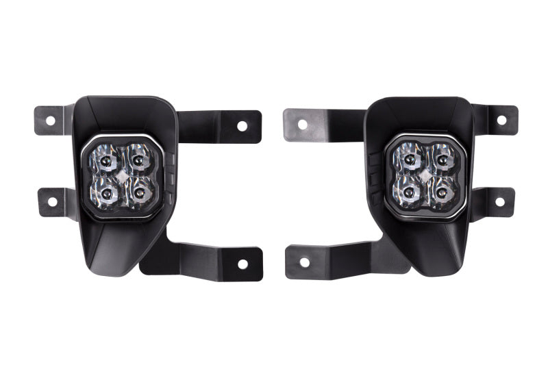 Diode Dynamics SS3 Sport Type SV1 Kit ABL - Yellow SAE Fog - DD7112 for 2016-2019 Chevrolet Silverado 1500 - angle view