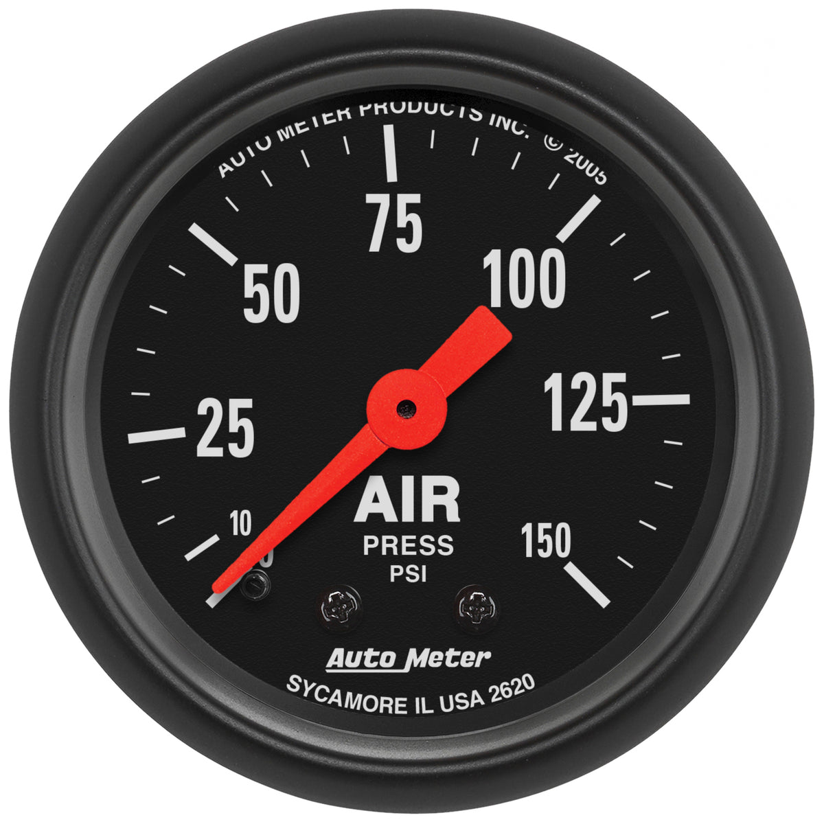 Autometer Z Series 52mm 0-150 PSI Mechanical Air Pressure Gauge - 2620