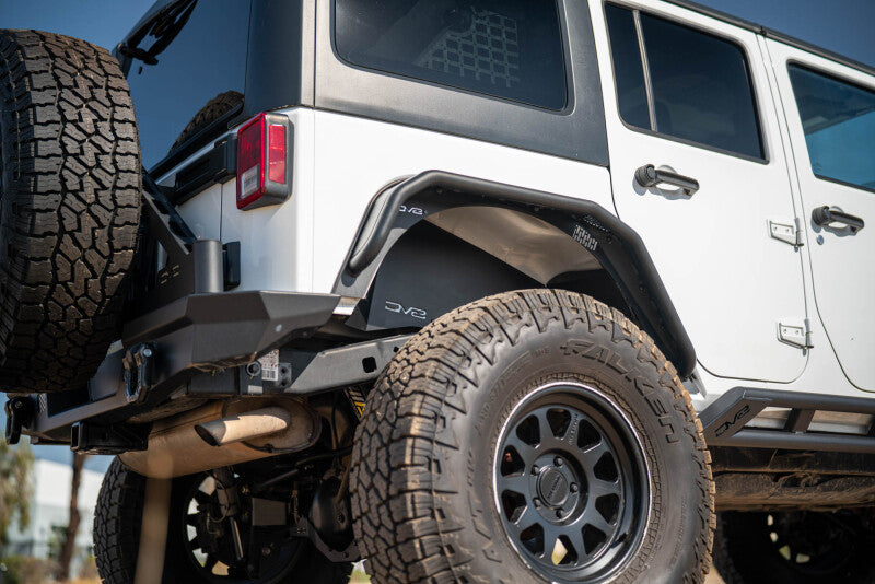 DV8 Offroad 07-18 Jeep Wrangler JK Rear Inner Fender - Satin Black - INFEND-10RB