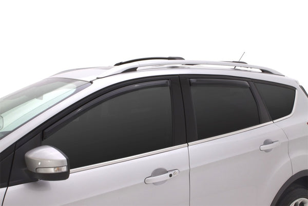 AVS 13-18 Ford Escape Ventvisor In-Channel Front & Rear Window Deflectors 4pc - Smoke - 194383 for 2013-2019 Ford Escape - fr