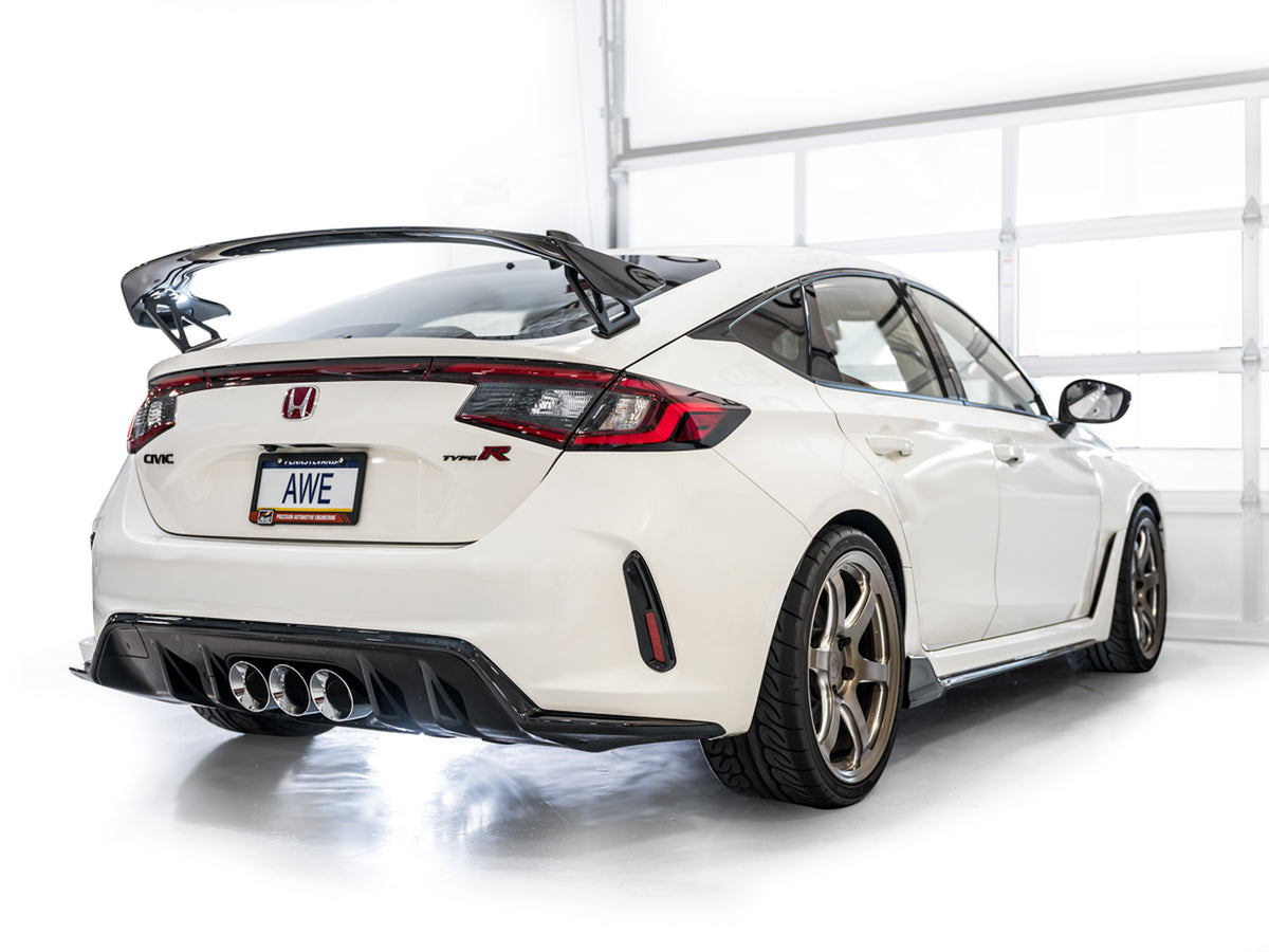 AWE Tuning 2023 Honda Civic Type R FL5 Touring Edition Exhaust w/ Triple Chrome Silver Tips - 3015-52287