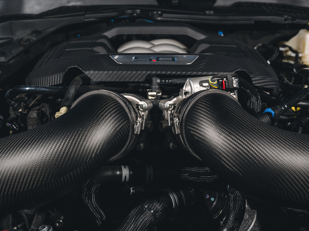 AWE 24-26 Ford S650 Mustang GT/Dark Horse S-FLO Carbon Intake - 2660-15650 for 2024-2026 Ford Mustang - alternate view