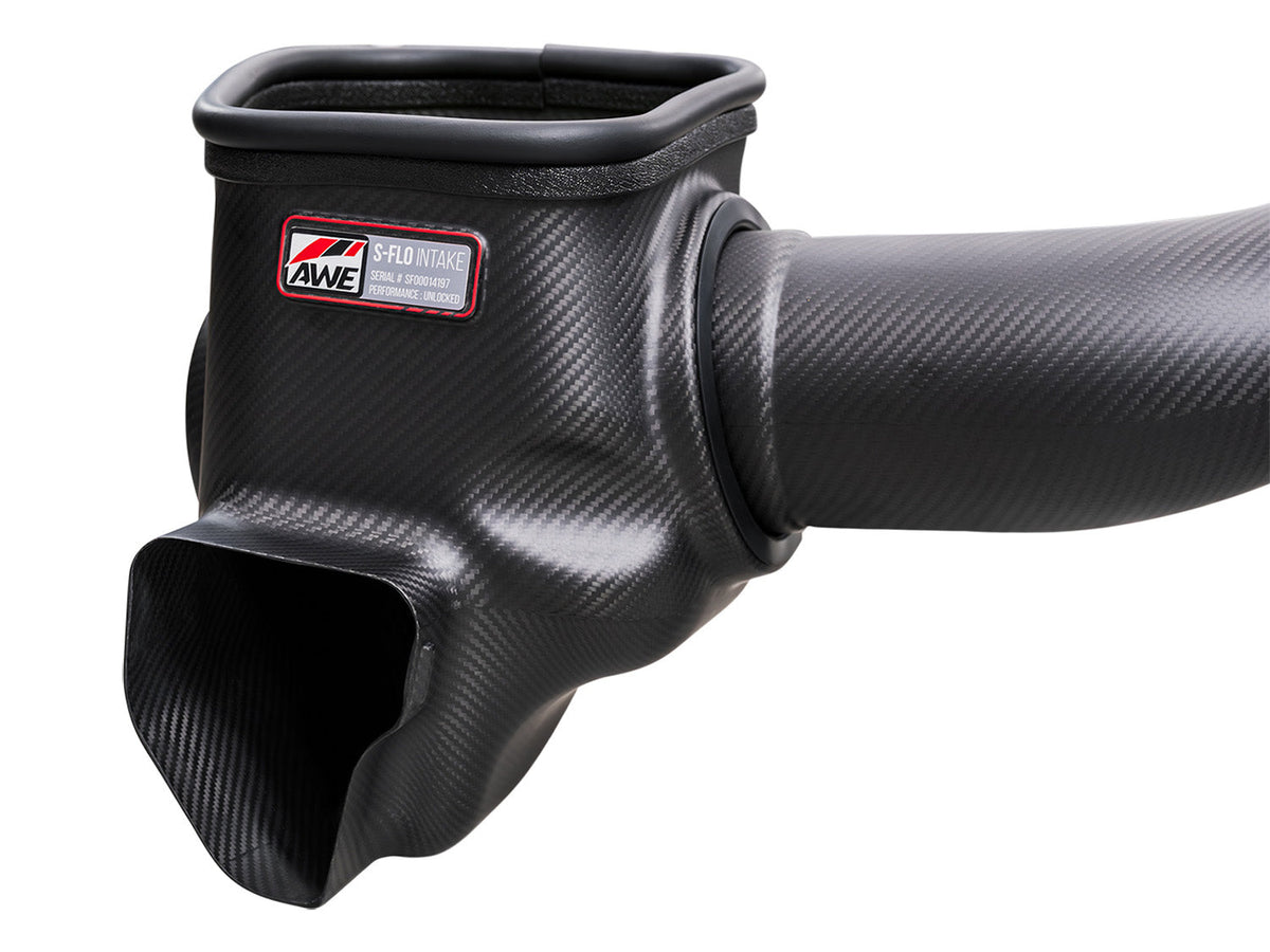 AWE 24-26 Ford S650 Mustang GT/Dark Horse S-FLO Carbon Intake - 2660-15650 for 2024-2026 Ford Mustang - close-up