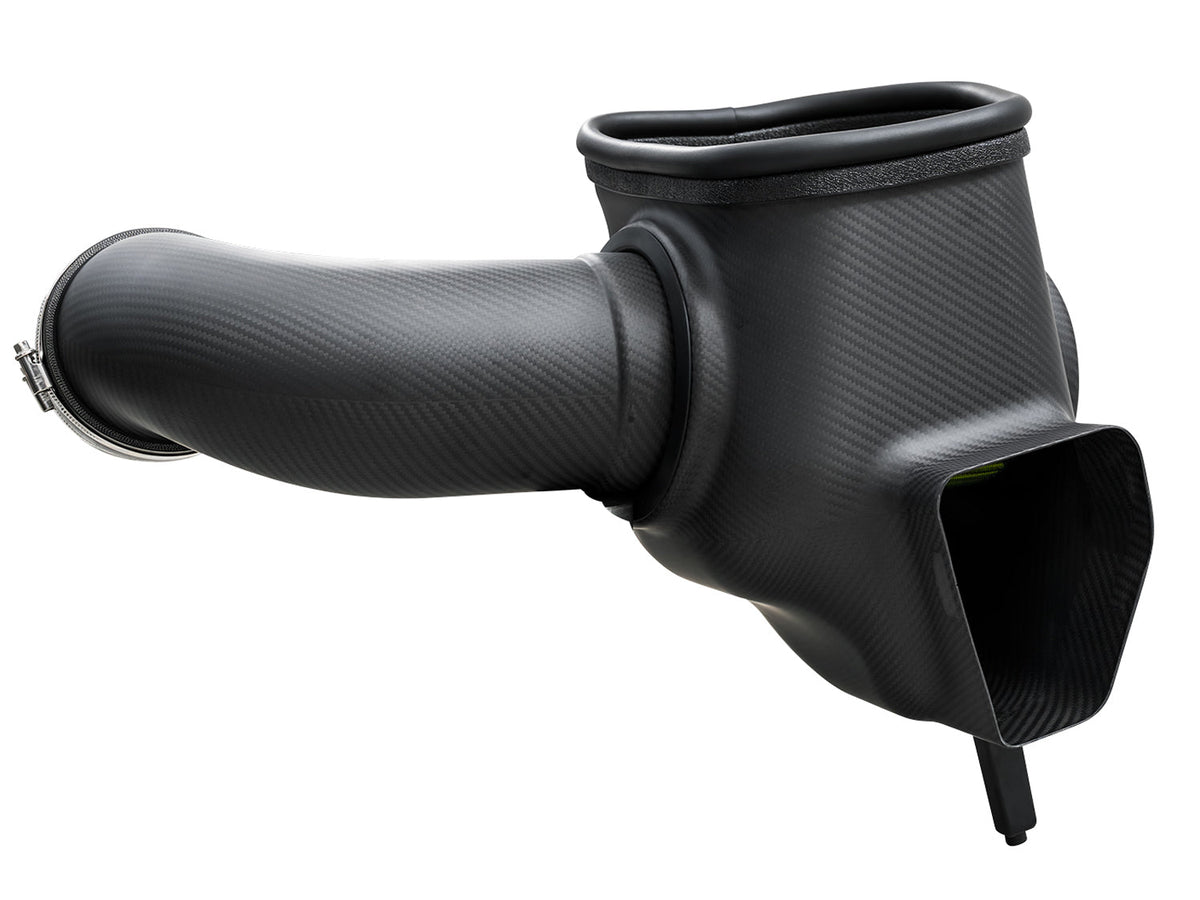 AWE 24-26 Ford S650 Mustang GT/Dark Horse S-FLO Carbon Intake - 2660-15650 for 2024-2026 Ford Mustang - side view