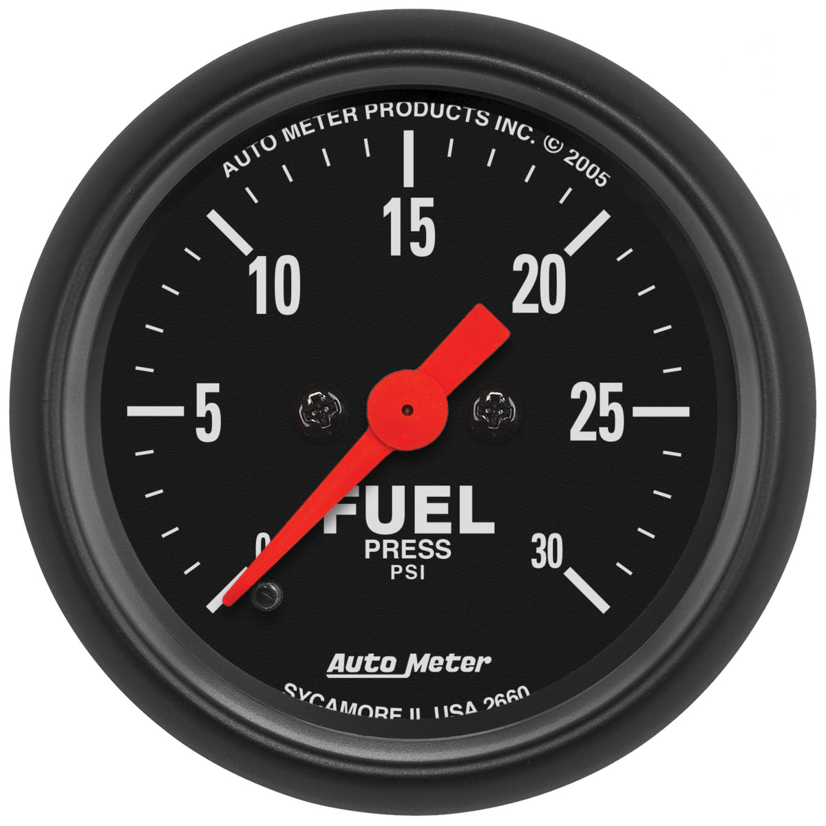 Autometer 2 1/16in 0-30 PSI Fuel Pressure Gauge Digital Stepper Motor Z Series - 2660