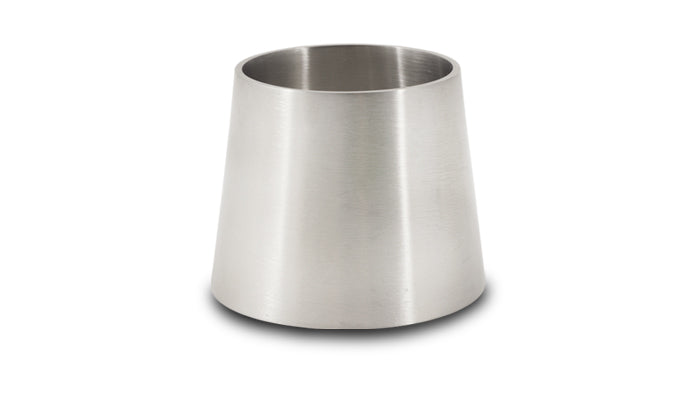 Vibrant 2in x 2.5in T304 SS Straight Reducer 2in long - 2686