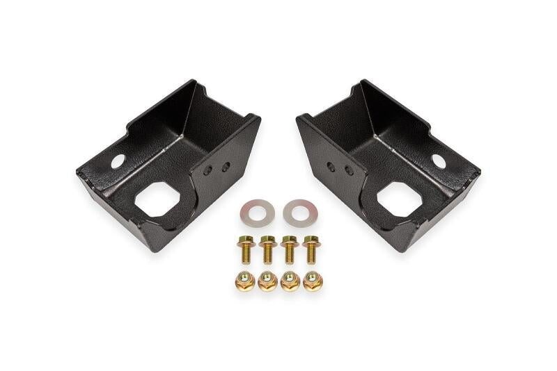 BMR 21-24 Ford Bronco Rear Shock Mount Skid Plates - Black Hammertone - SG1860H