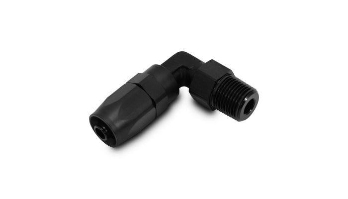 Vibrant Male NPT 90 Degree Hose End Fitting -6AN - 1/8 NPT - 26900