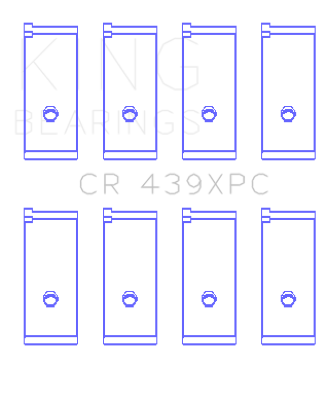 King Honda B18A1/B18B1 (Size .026) pMaxKote Performance Rod Bearing Set - CR439XPC.026