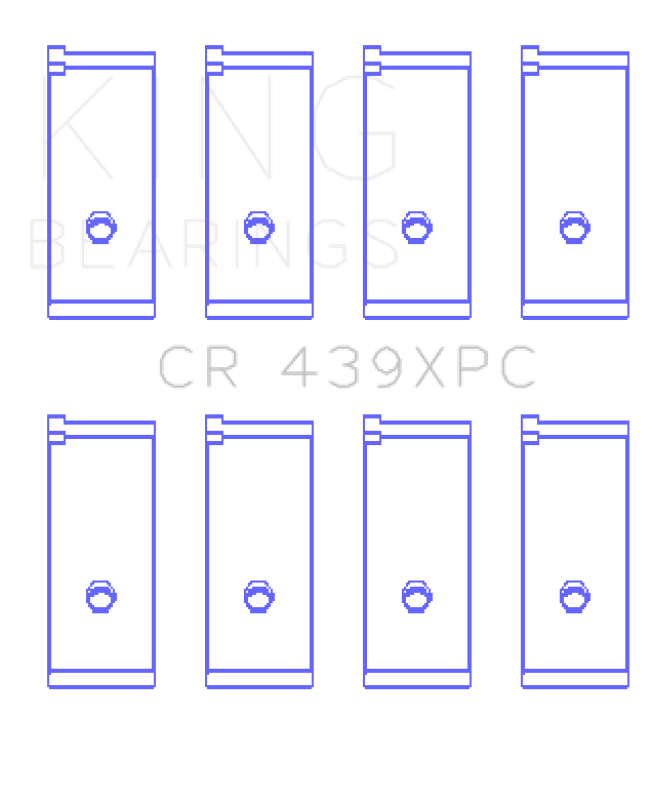 King Honda B18A1/B18B1 pMaxKote Performance Rod Bearing Set - Size STDX - CR439XPCSTDX