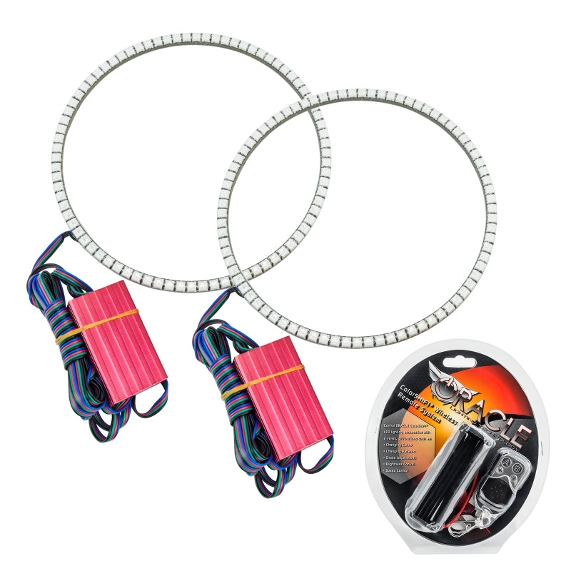Oracle Jeep Wrangler JL/Gladiator JT LED Surface Mount Headlight Halo Kit - ColorSHIFT SEE WARRANTY - 1214-330