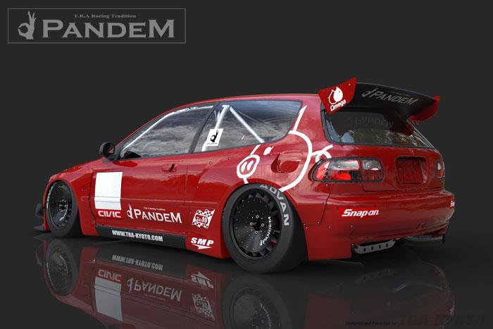 GReddy 92-95 Honda Civic EG Hatchback Pandem Rocket Bunny Side Skirts - 17050113