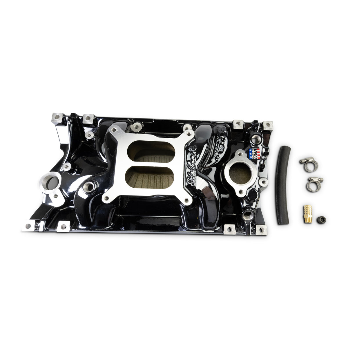 Edelbrock Chevy Vortec SB Performance EPS Manifold - Black Plasma Finish - 2716-BP
