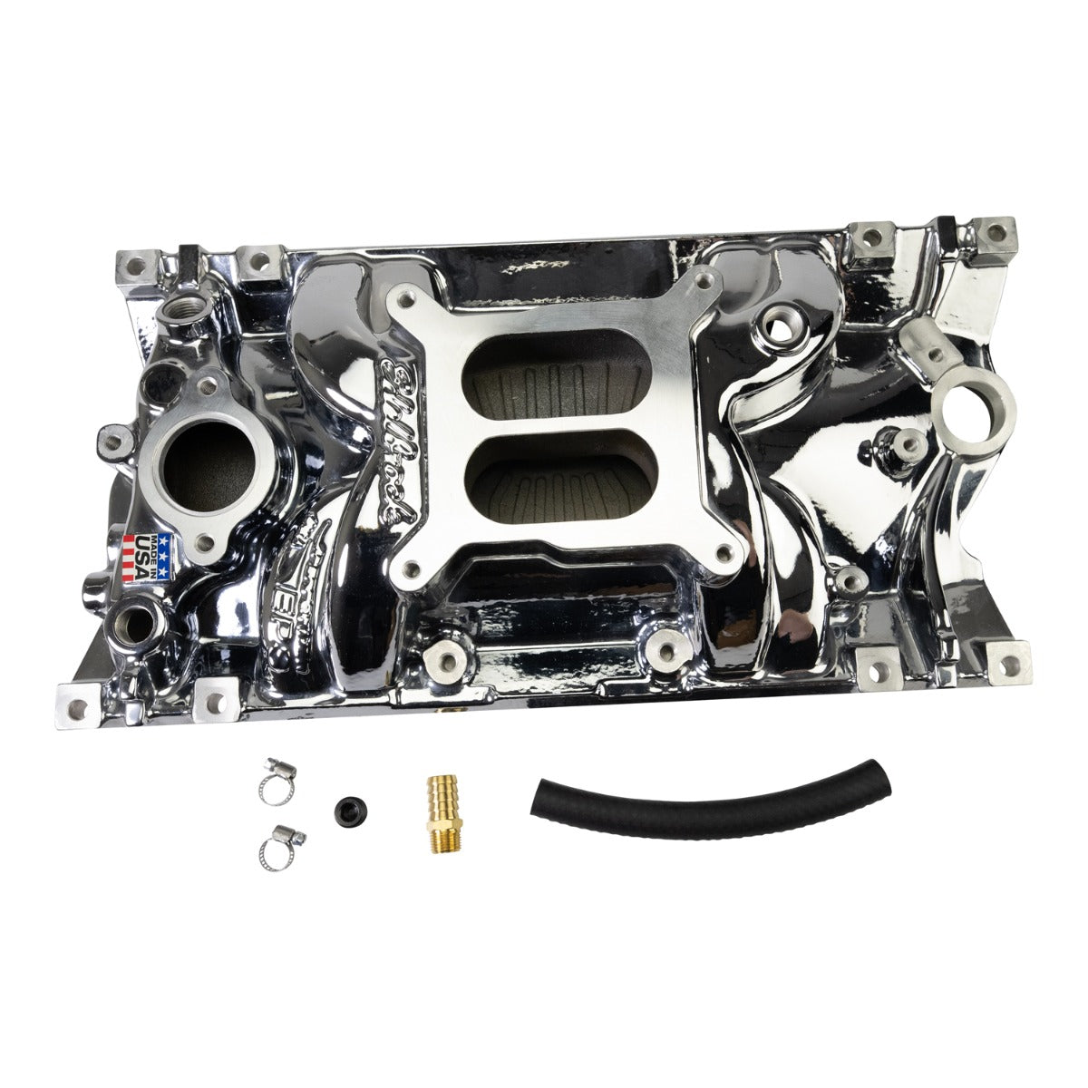 Edelbrock Chevy Vortec SB Performance EPS Manifold - Chrome Plasma Finish - 2716-CP