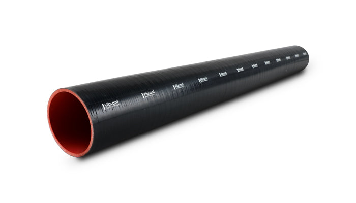 Vibrant 4 Ply Reinforced Silicone Straight Hose Coupling - 4in I.D. x 36in long (BLACK) - 2719