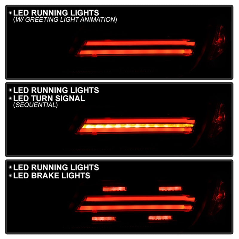 Spyder Apex 22-24 Toyota GR86/BRZ Full LED Tail Lights - Black (ALT-YD-TGR8622-SEQGR-BK) - 5088918