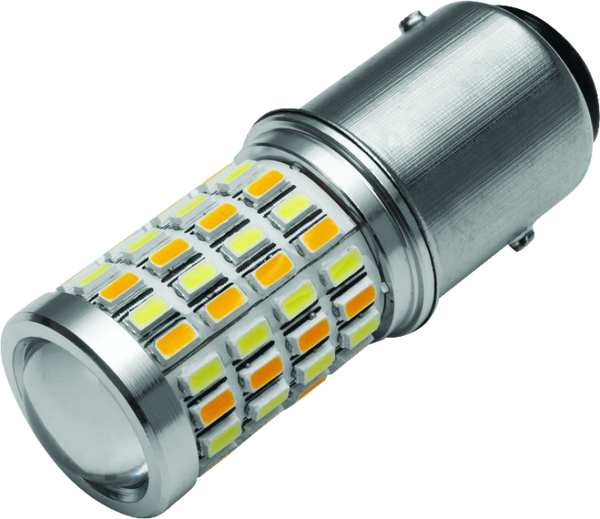 Kuryakyn L.E.D. Bulb 1157 White/Amber - 2865 - front view