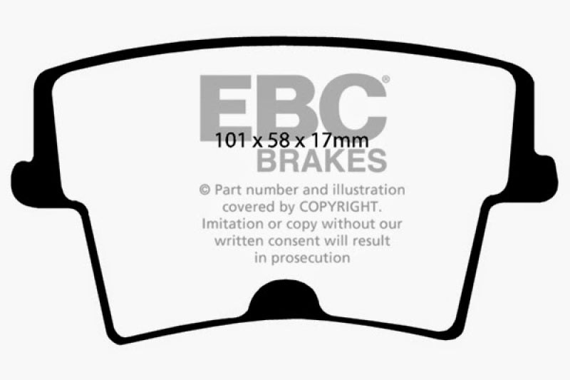 EBC 05-09 Chrysler 300 2.7 Yellowstuff Rear Brake Pads - DP41722R