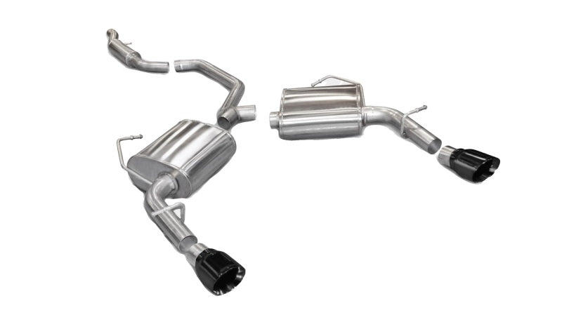 Corsa 2011-2014 Chrysler 200/Dodge Avenger V6 Black Sport Cat-Back Exhaust - 14413BLK