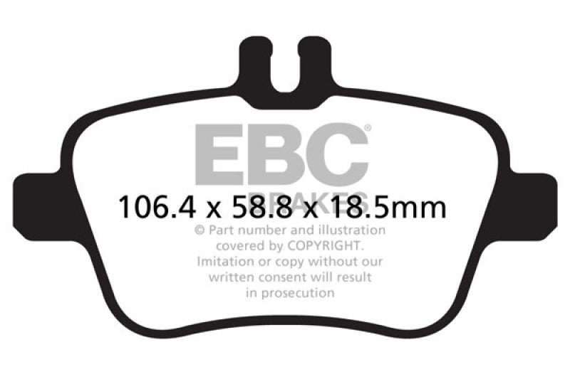 EBC 13+ Mercedes-Benz CLA250 2.0 Turbo Ultimax2 Rear Brake Pads - UD1646