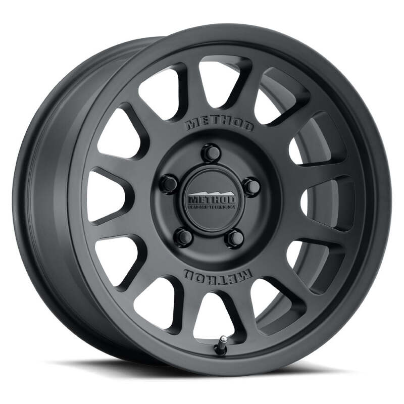 Method MR703 17x9 / -12mm Offset / 71.5mm Bore / 5x5 BP / 4.8in BS - Matte Black Wheel - MR70379050512N