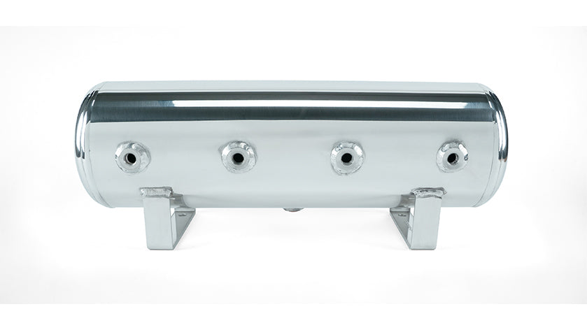 Air Lift 2.5 Gal. Polished Tank w/ Viair 444c Chrome Compressor (Incl. Fittings & Mounting Hardware) - 27801