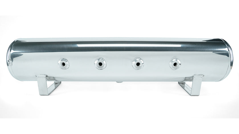 Air Lift 4 Gal. 7-Port Tank w/ Viair 444c Chrome Compressor (Incl. Fittings & Mounting Hardware) - 27803