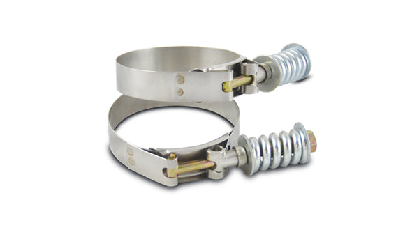 Vibrant SS T-Bolt Clamps Pack of 2 Size Range: 2.69in to 2.99in OD For use w/ 2.5in ID Coupling - 27825