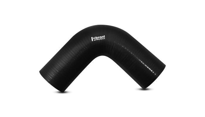 Vibrant 90 Degree Silicone Elbow 1.625in ID x 5.00in Leg Length - Black - 27925